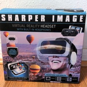 Sharper Image Virtual Reality Headset with Headphones